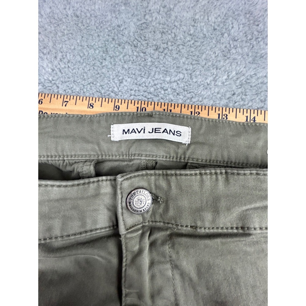 Mavi Jeans Johnny Slim Leg Chino Pants Mens 38x28 Olive Green Cotton Stretch - Picture 6 of 14